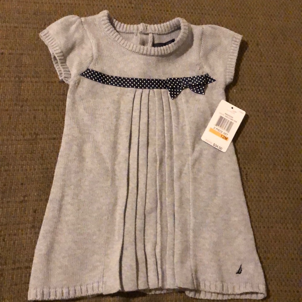 NWT Nautica 12 M baby girl dress